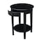 International Concepts Phillips Accent Table with Drawer, Black OT46-2128 - alternate 3